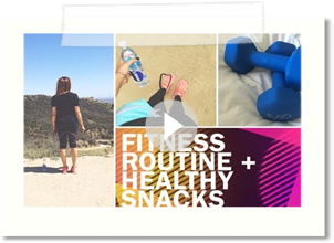 Fitness Routine + Healthy Snacks