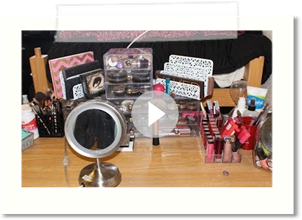 College Makeup Collection & Storage!