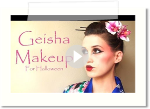 GEISHA INSPIRED Halloween Makeup (non traditional)