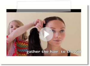 Makeup and Hair by 6-year-old: Natural Girly Look