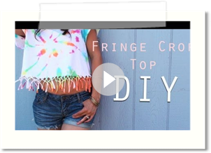 DIY Fringe Knot Crop Top