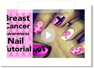 Nail Tutorial: Breast Cancer Awareness