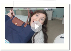 What's In My School Bag? | Longchamp 'Le Pliage' Large