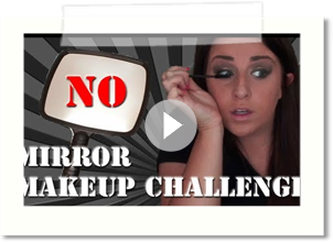 ♡ NO MIRROR MAKEUP CHALLENGE!!!