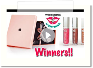 Whitening Lightning & GlossyBox Giveaway Winners!! :)