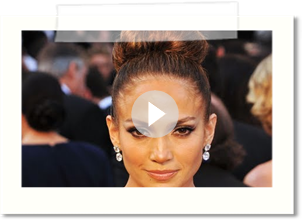 Jennifer Lopez Oscars Hair Tutorial: High Bun Updo