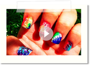 DIY: Tie-Dye Nail Art ♡