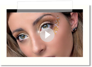 Halloween Makeup: Golden Greek Goddess