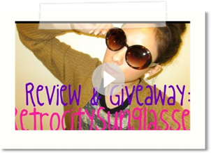 Review & Giveaway: RetroCitySunglasses!