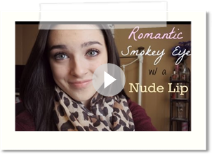 Romantic Smokey Eye with a Nude Lip! ♡
