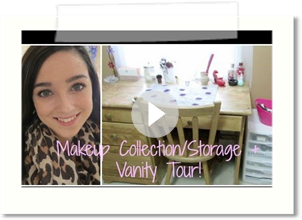 Makeup Collection/Storage + Vanity Tour!