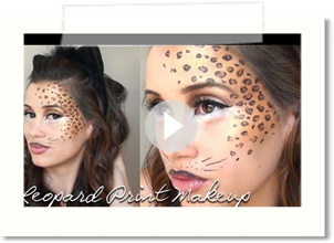Leopard Print Halloween Makeup Tutorial