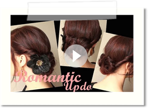 Creative Hairstyles: Romantic Twisted Updo