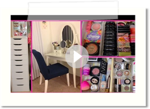 My Makeup Collection & Vanity Tour! | Beautybaby44