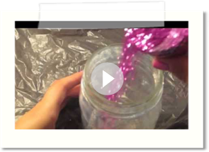 DIY on the Fly: Glitter Makeup Brush Holders