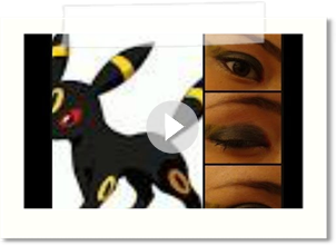 Pokemon Umbreon Inspired Eyeshadow