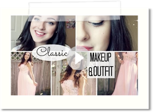 Classic Red Carpet Makeup & Outfit