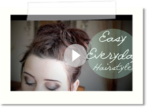 Everyday Bun Hairstyle With Braid