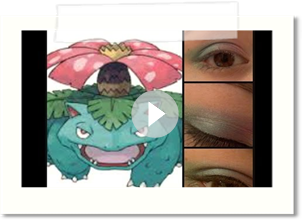 Pokemon Venasaur Inspired Eyeshadow