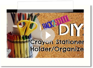 Back2School: DIY Crayon Stationery Holder! ♥