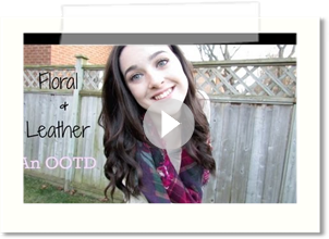 OOTD: Floral & Leather