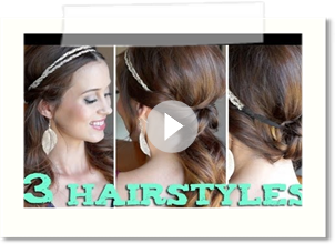 3 EASY Back to School Hairstyles Using a Headband!