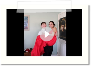 Prom Series: Elegant Prom Updo& Red as the Rose Dress