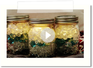 DIY Glowing Flameless Mason Jars