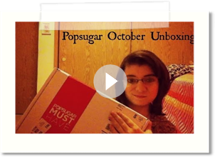 Popsugar Box Unboxing | October