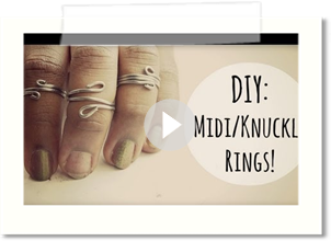 DIY: Spiral Midi/Knuckle Rings: 3 Ways!