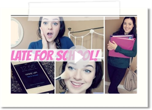 Late for School: Hair, Makeup & Outfit!