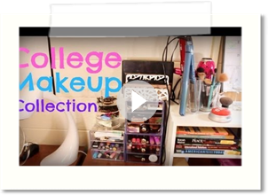 College Makeup Collection & Storage!