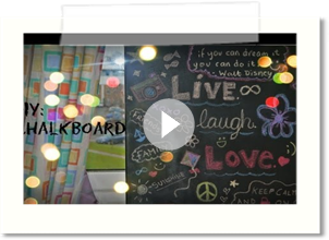 DIY: Inspiring Quotes Chalkboard! {Room Decor} ♡