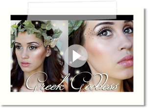 Greek Goddess Halloween Makeup & Head Dress Tutorial!