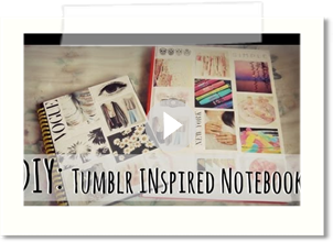 Back2School: DIY Tumblr Inspired Notebook.