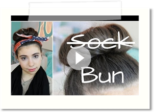 How To: Sock Bun WITHOUT a Sock/Donut (For Long & Short Hair)