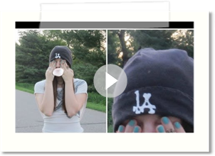 Brandy Melville LA Bones Beanie DIY