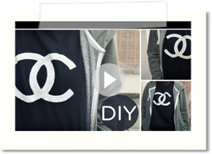 DIY: Chanel Logo Muscle Tee