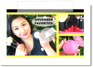 November Beauty Favorites 2013 + Brush Set Giveaway!